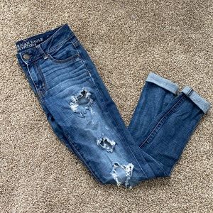 American Eagle Ripped High-Rise Jegging Jean Sz 2